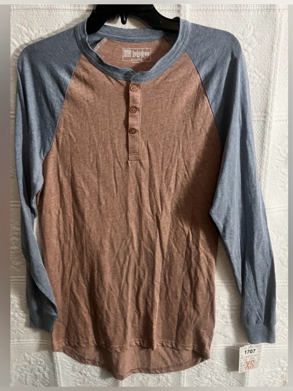 LuLaRoe Mark Baseball Tee Shirt Top Size XS New NWT